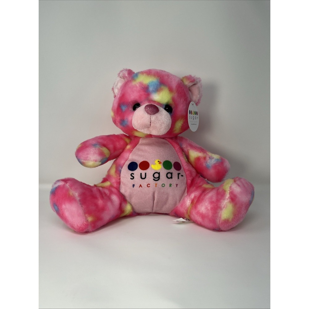 Sugar Factory Pink Teddy Bear Plush 10" Aurora World 2017‎ Soft Stuffed Toy RARE
